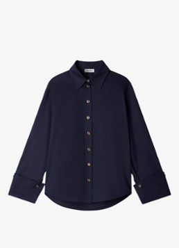 Sandro Dames Oversized blouse met stretch in de kleur Blauw
