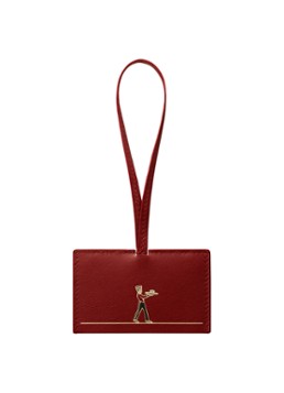 Cartier Dames Diabolo de Cartier spiegel tas bedel van kalfsleer CROG000671 in de kleur Steenrood