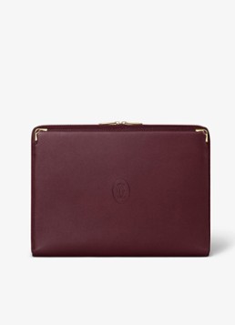 Cartier Must de Cartier portfolio van kalfsleer CRL1002265 Bordeauxrood
