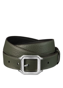 Cartier Heren Santos de Cartier riem van leer CRL5000625 in de kleur Donkergroen