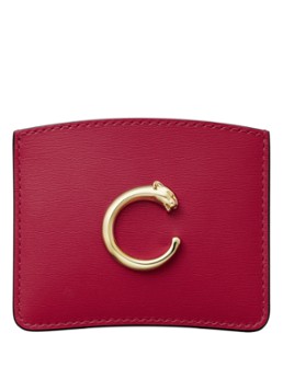 Cartier Dames Panthère de Cartier pasjeshouder van kalfsleer CRL3002037 in de kleur Rood