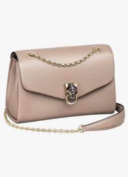 Cartier Dames Panthère de Cartier Small schoudertas van kalfsleer CRL1002655 in de kleur Taupe