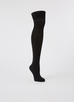 MarcMarcs Dames Feline kniekousen met lurex in de kleur Zwart, maat: 35-38