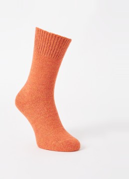 MarcMarcs Dames Ellen sokken in wolblend in de kleur Oranje, maat: 39/42