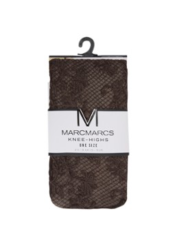 MarcMarcs Dames Bella kniekousen in 30 denier in de kleur Donkerbruin, maat: ONE SIZE