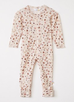 Joha Meisjes Babypak van merino wol met print in de kleur Beige, maat: 80