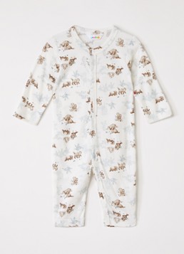 Joha Meisjes Babypak met print in de kleur Creme, maat: 50