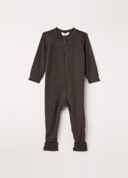 Joha Meisjes Babypak van merino wol in de kleur Donkerbruin, maat: 80