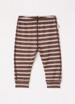 Joha Meisjes Legging in wolblend met print in de kleur Bruin, maat: 92