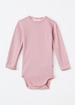 Joha Jongens Romper van merino wol in de kleur Roze, maat: 50
