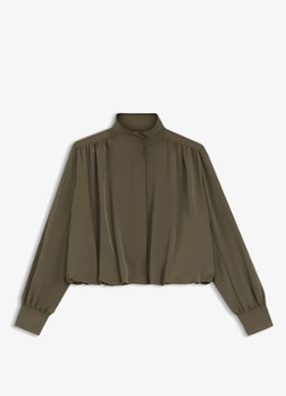 BOSS Dames Jack met geplooid detail in de kleur Khaki