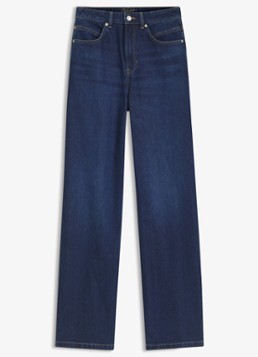 BOSS Dames High waist flared jeans met medium wassing in de kleur Medium Blue-428 / Blauw