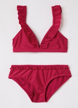 Shiwi Meisjes Bella bikiniset in de kleur Donkerroze, maat: 170/176