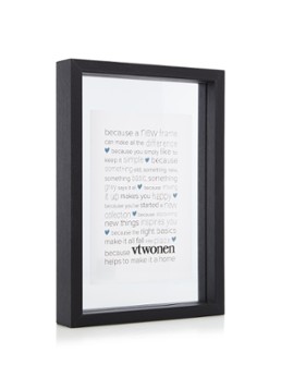 Vtwonen A5 zwevende fotolijst Zwart - Deal