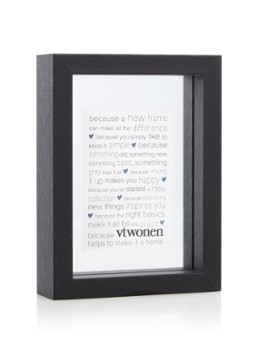 Vtwonen A7 zwevende fotolijst 18 x 13 cm Zwart - Deal