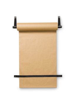 Vtwonen Wandrolhouder met papieren rol 6 x 63 cm Zwart