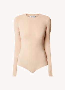 Maison Margiela Dames Body met ronde hals in de kleur Creme, maat: 38