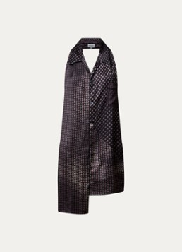 Maison Margiela Heren Kraag met paisley dessin in de kleur Zwart, maat: OS