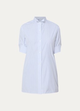Maison Margiela Dames Blouse met streepprint in de kleur Blauw, maat: 42