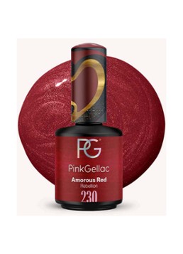 Pink Gellac 230 Amorous Red - gel nagellak 230 Amorous Red 1 MAAT Make-up - Deal