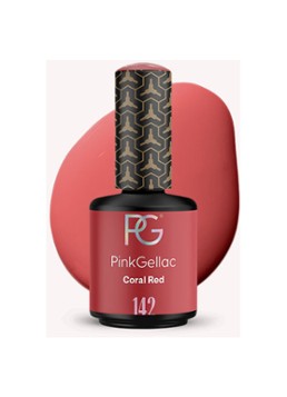 Pink Gellac 142 Coral Red - gel nagellak 142 Coral Red 1 MAAT Make-up - Deal