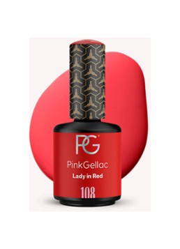 Pink Gellac 108 Lady in Red - gel nagellak 108 Lady in Red 1 MAAT Make-up - Deal