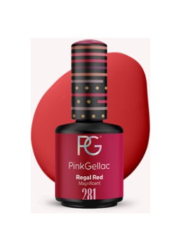 Pink Gellac 281 Regal Red - gel nagellak 281 Regal Red 1 MAAT Make-up - Deal
