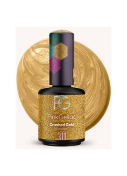 Pink Gellac 311 Crushed Gold - gel nagellak 311 Crushed Gold 15 ml Make-up - Deal