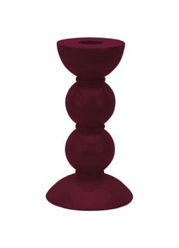 Addison Ross Bobbin kandelaar 14 cm Donkerrood - Deal