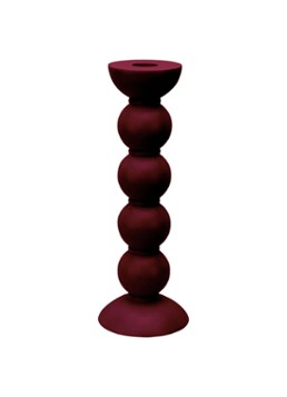 Addison Ross Bobbin kandelaar 24 cm Donkerrood - Deal