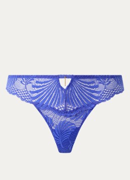 Aubade Dames Rhythm Of Desire string van kant in de kleur Royalblauw, maat: 38