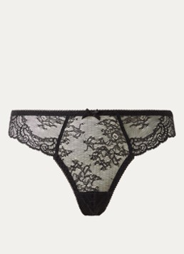 Aubade Dames Danse des Sens slip met details van kant in de kleur Zwart, maat: 40