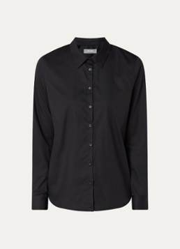 Mos Mosh Dames MMMartina blouse met stretch in de kleur Zwart