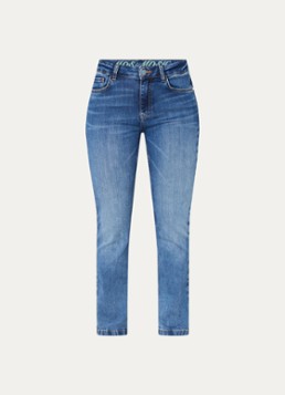 Mos Mosh Dames MMAshley Imera high waist slim fit jeans met steekzakken in de kleur Indigo