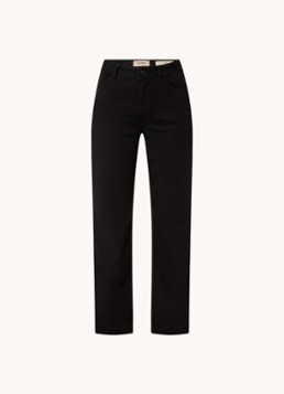 Mos Mosh Dames MMDara high waist wide leg jeans met steekzakken in de kleur Zwart