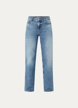 Mos Mosh Dames MMRelee Mai high waist loose fit jeans met medium wassing in de kleur Indigo