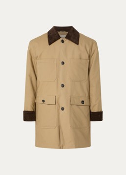 Mos Mosh Dames MMIsabella Ana gewatteerd jack met details van corduroy in de kleur Camel