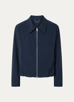 Mos Mosh Dames MMKarmen Panama jack met kraag in de kleur Donkerblauw