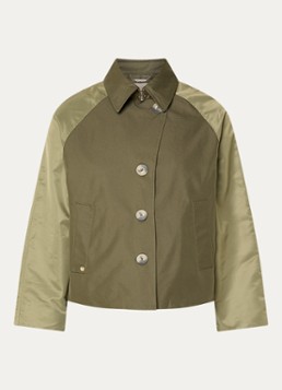 Mos Mosh Dames MMZyla trenchcoat met steekzakken in de kleur Olijfgroen
