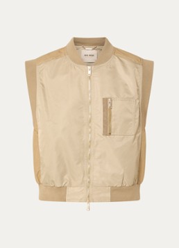 Mos Mosh Dames MMJovo Neola bodywarmer met borst- en steekzakken in de kleur Olijfgroen