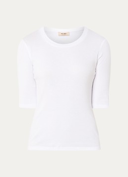 Mos Mosh Dames Mali T-shirt met stretch in de kleur Wit