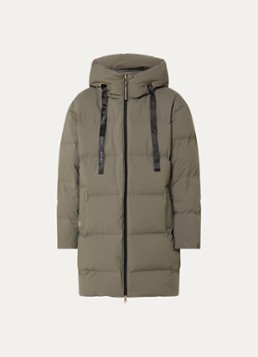 Mos Mosh Dames Puffer jack met donsvulling en steekzakken in de kleur Olijfgroen