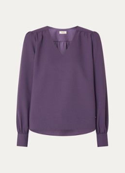 Mos Mosh Dames MMKylie Miley top met pofmouw in de kleur Paars