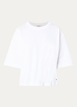 Mos Mosh Dames MMNatalie T-shirt met stretch in de kleur Wit