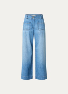 Sessùn Dames Manha high waist loose fit jeans met medium wassing in de kleur Indigo
