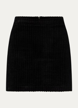Sessùn Dames Abbigy mini rok van fluweel met structuur in de kleur Zwart