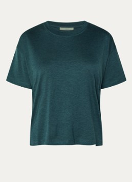 Sessùn Dames Too T-shirt met ronde hals in de kleur Zeegroen