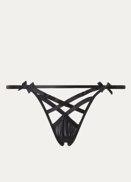 Agent Provocateur Dames Briella string met mesh in de kleur Zwart