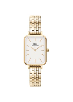 Daniel Wellington Dames Quadro Link horloge DW00100622 in de kleur Goud, maat: 26MM