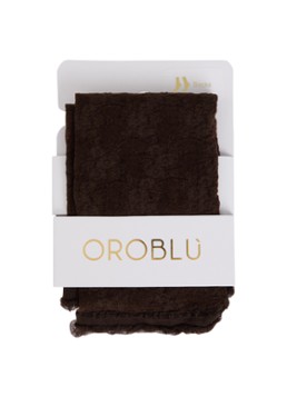 Oroblu Dames Stylish Lace panty in 30 denier in de kleur Chocoladebruin, maat: ONE SIZE